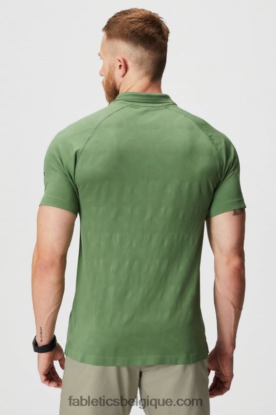 le polo à pointe de la journée d\'entraînement Hommes Fabletics 404P0T3440 château du fairway au thym