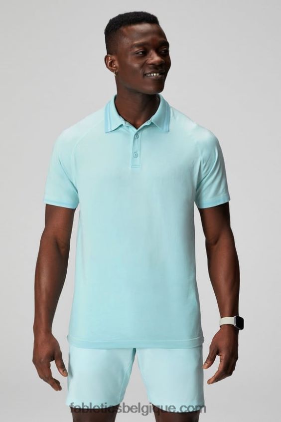 le polo à pointe de la journée d'entraînement Hommes Fabletics 404P0T3442 bleu nordique