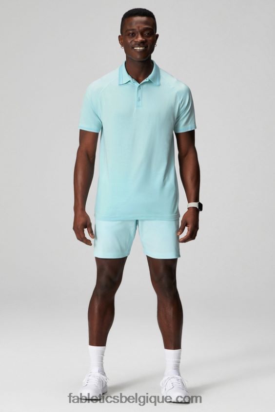 le polo à pointe de la journée d\'entraînement Hommes Fabletics 404P0T3442 bleu nordique