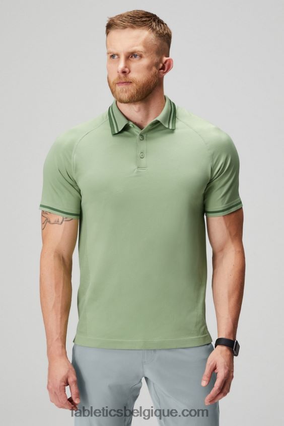 le polo à pointe de la journée d'entraînement Hommes Fabletics 404P0T3443 thym