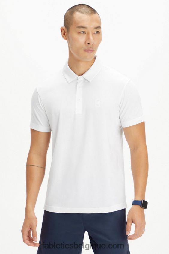 polo tennis universel 24-7 Hommes Fabletics 404P0T3438 ut blanc