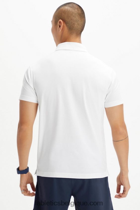 polo tennis universel 24-7 Hommes Fabletics 404P0T3438 ut blanc
