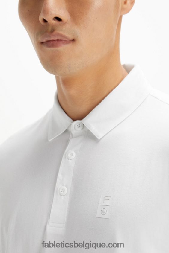 polo tennis universel 24-7 Hommes Fabletics 404P0T3438 ut blanc