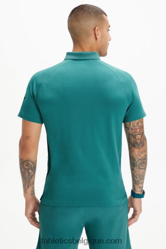 polo universel de jour d\'entraînement de tennis Hommes Fabletics 404P0T3447 ut pin doux