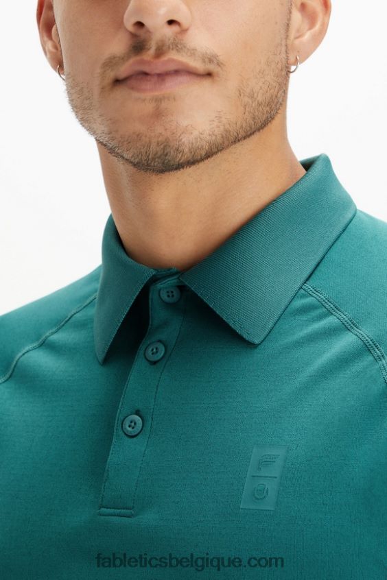 polo universel de jour d\'entraînement de tennis Hommes Fabletics 404P0T3447 ut pin doux