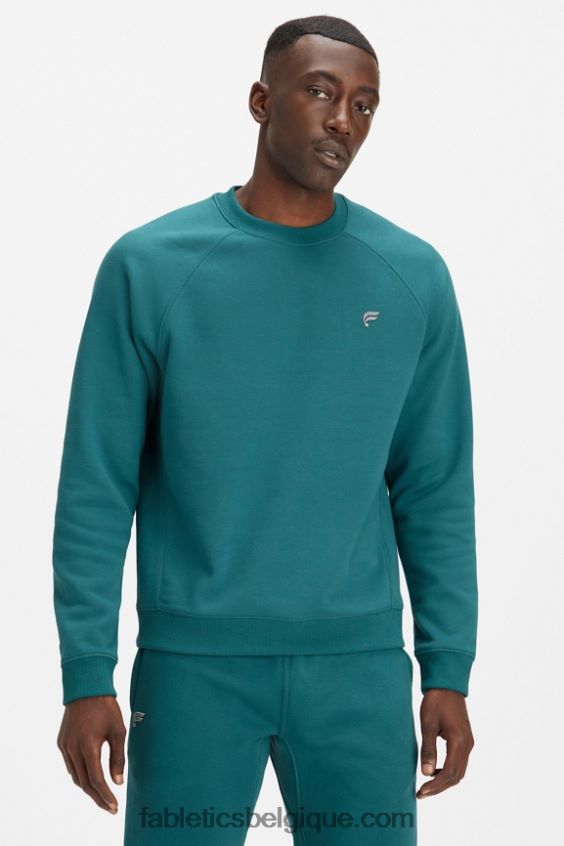 l'équipage incontournable Hommes Fabletics 404P0T3702 sarcelle d'océan