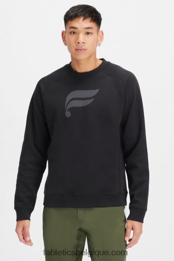 l'équipage incontournable Hommes Fabletics 404P0T3703 point d'épingle noir