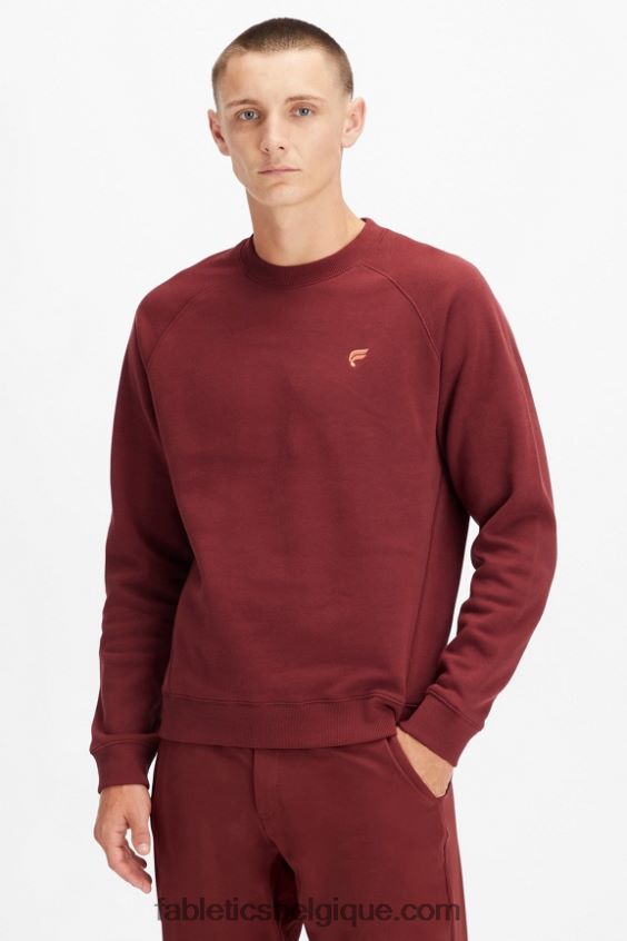 l'équipage incontournable Hommes Fabletics 404P0T3704 sang de boeuf