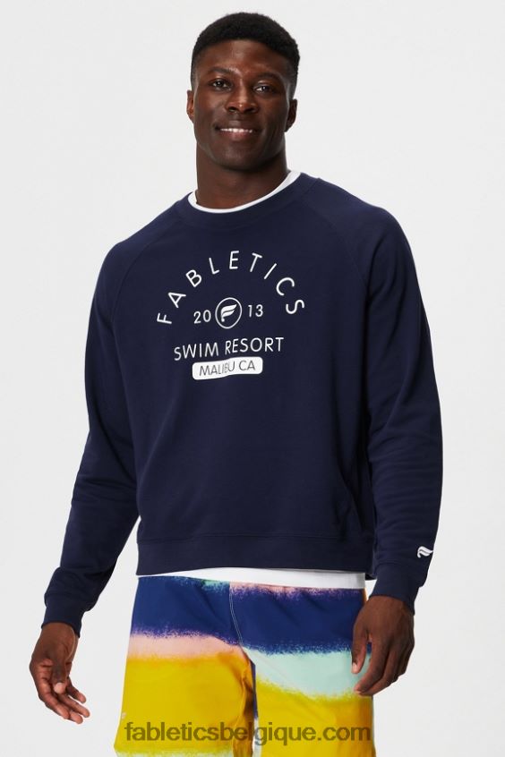 l'équipage léger incontournable Hommes Fabletics 404P0T3667 bain bleu marine profond