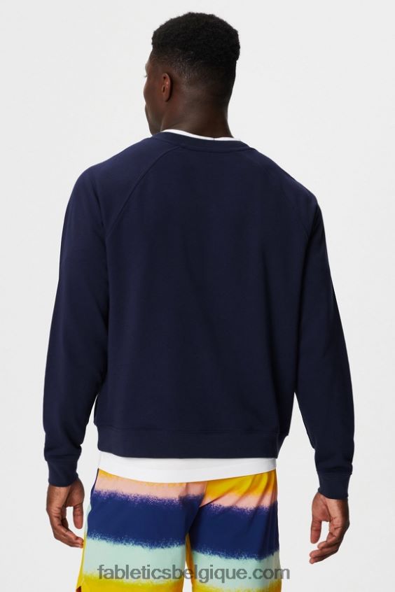 l\'équipage léger incontournable Hommes Fabletics 404P0T3667 bain bleu marine profond