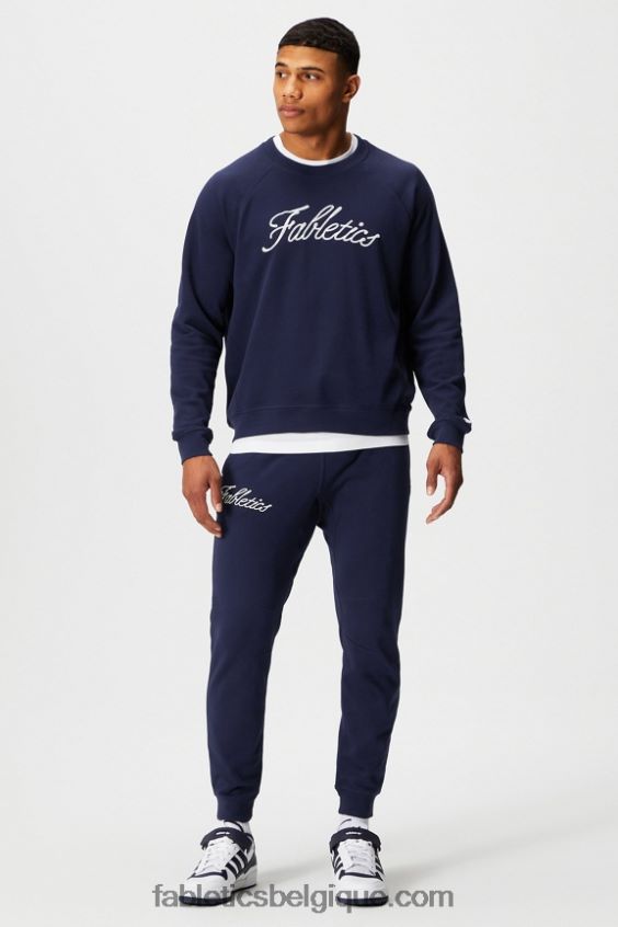 l\'équipage léger incontournable Hommes Fabletics 404P0T3668 chaîne marine profonde