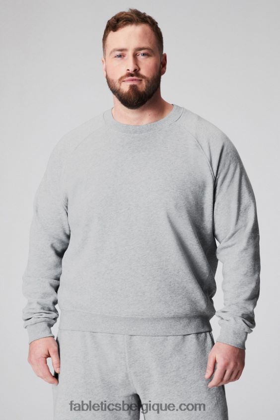 l'équipage léger incontournable Hommes Fabletics 404P0T3671 gris chiné classique