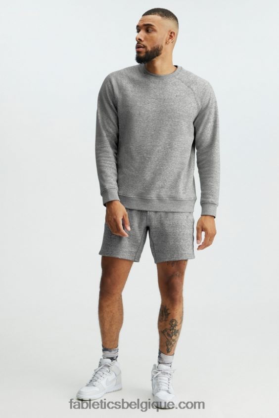 l\'équipe d\'après-match Hommes Fabletics 404P0T3714 gris chiné