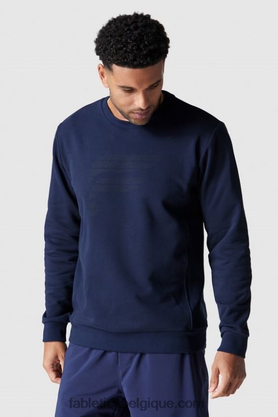 l'équipe de la cour Hommes Fabletics 404P0T3717 logo bleu marine à pois réfléchissants