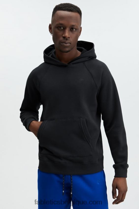 le sweat à capuche d'après-match Hommes Fabletics 404P0T3722 noir