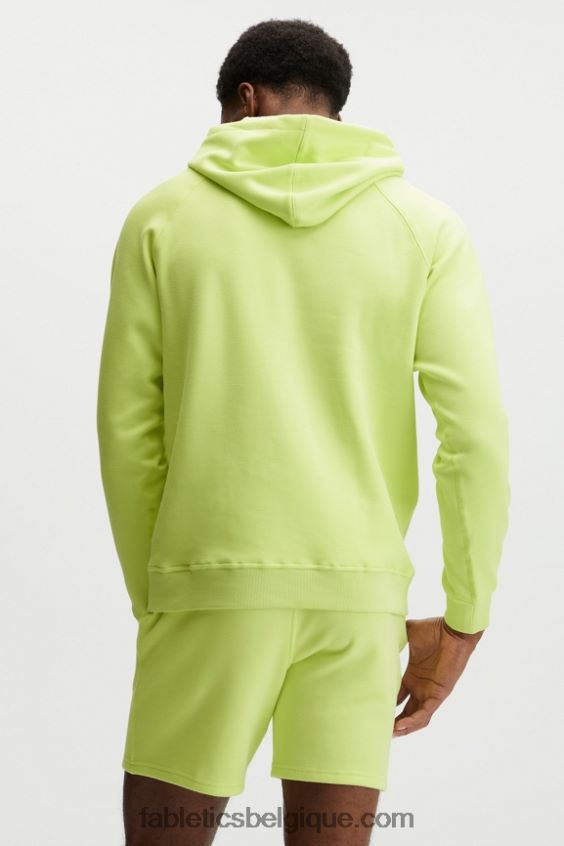 le sweat à capuche d\'après-match Hommes Fabletics 404P0T3724 chaux fanée