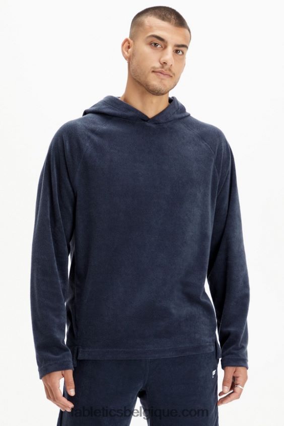 le sweat à capuche en éponge de l'île Hommes Fabletics 404P0T3726 marine classique