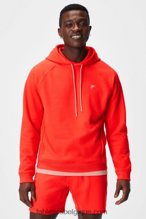 le sweat à capuche incontournable 190 Hommes Fabletics 404P0T3672 lueur de feu