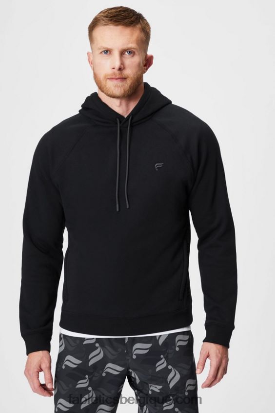 le sweat à capuche incontournable 190 Hommes Fabletics 404P0T3674 la noire