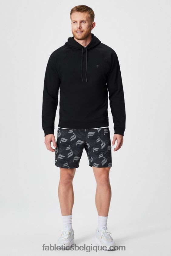 le sweat à capuche incontournable 190 Hommes Fabletics 404P0T3674 la noire
