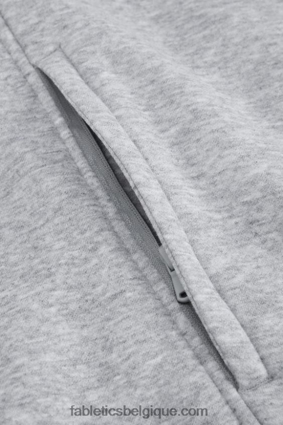 le sweat à capuche incontournable 190 Hommes Fabletics 404P0T3675 gris classique chiné/os