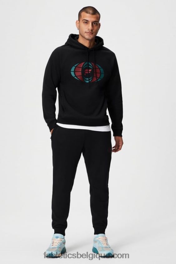 le sweat à capuche incontournable 191 Hommes Fabletics 404P0T3679 noir dans le monde entier