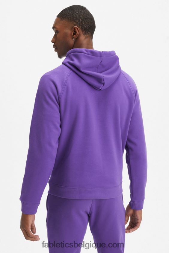 le sweat à capuche incontournable 192 Hommes Fabletics 404P0T3682 suif violet