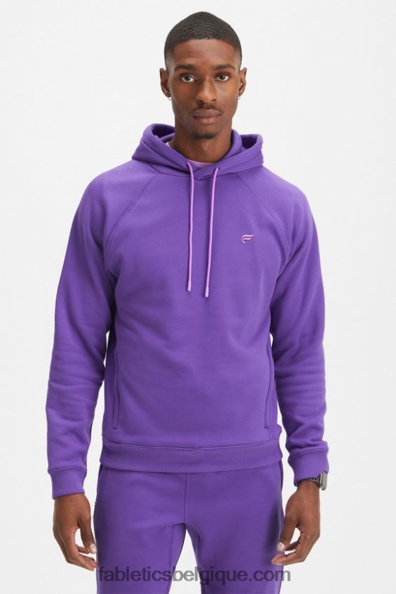 le sweat à capuche incontournable 192 Hommes Fabletics 404P0T3682 suif violet