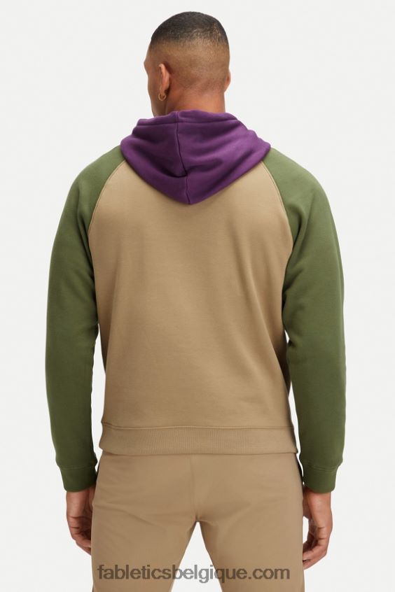 le sweat à capuche incontournable 192 Hommes Fabletics 404P0T3683 sergé foncé/multi mousse foncé