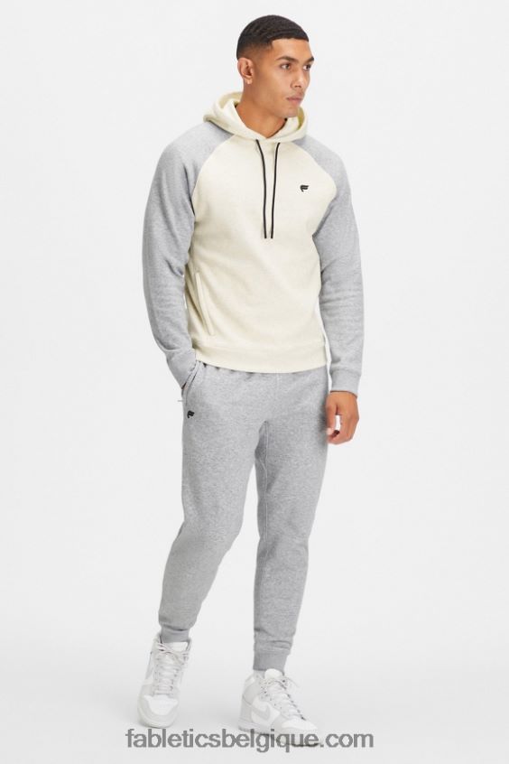 le sweat à capuche incontournable 192 Hommes Fabletics 404P0T3684 os/gris classique chiné