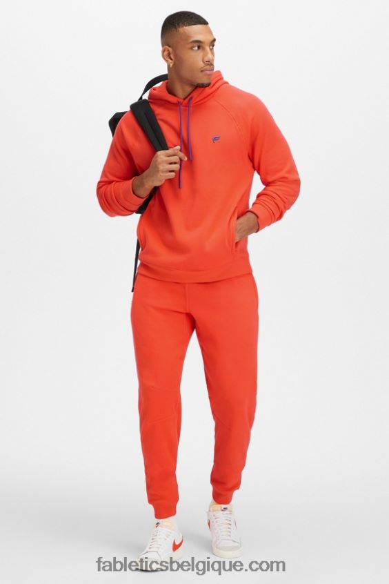 le sweat à capuche incontournable 193 Hommes Fabletics 404P0T3689 flamme brillante