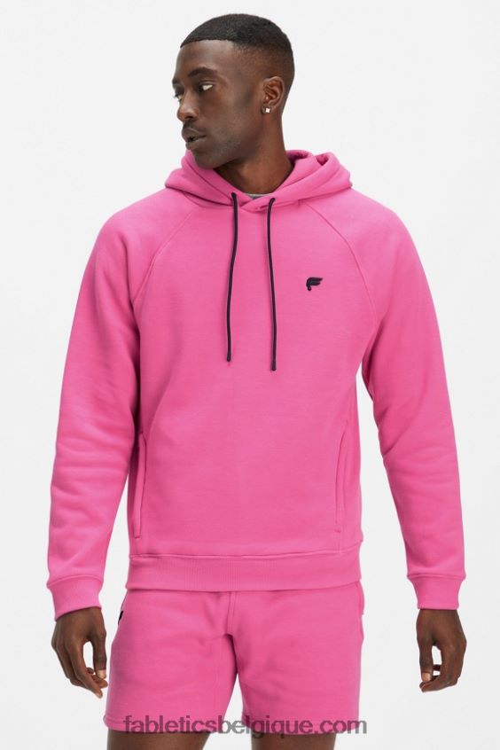 le sweat à capuche incontournable 193 Hommes Fabletics 404P0T3690 rose sauvage
