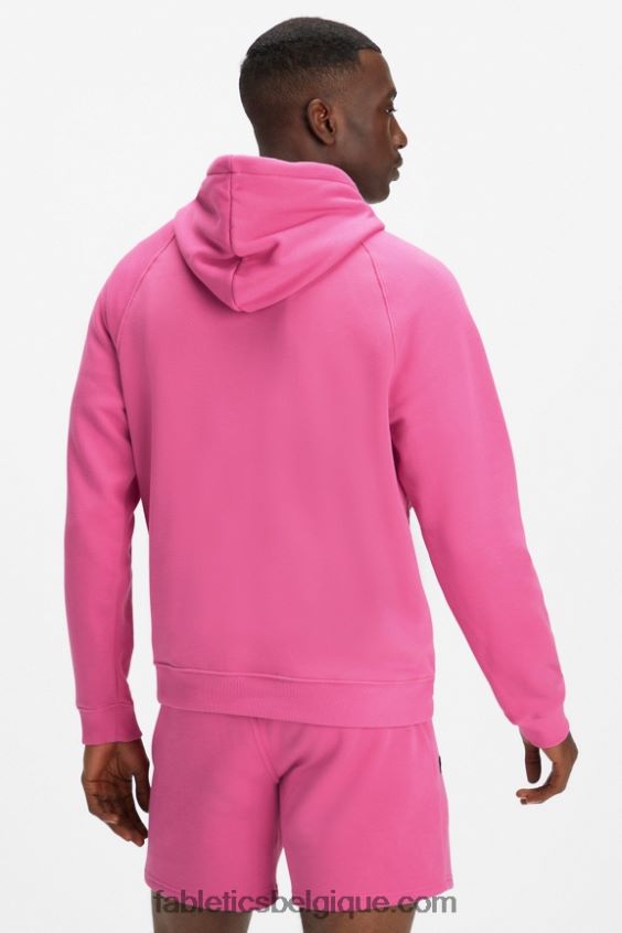 le sweat à capuche incontournable 193 Hommes Fabletics 404P0T3690 rose sauvage