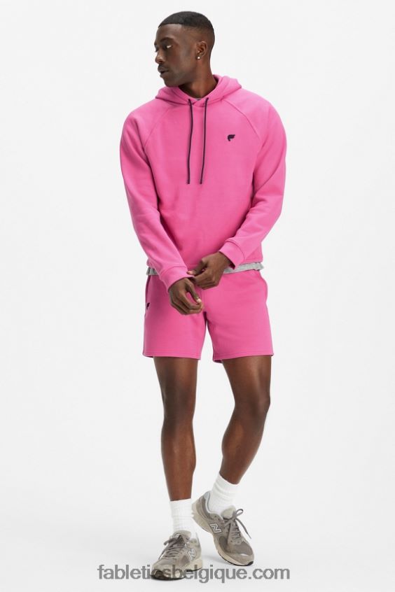 le sweat à capuche incontournable 193 Hommes Fabletics 404P0T3690 rose sauvage