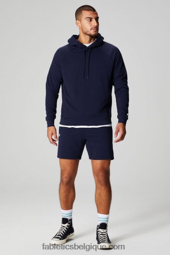 le sweat à capuche léger incontournable Hommes Fabletics 404P0T3652 bleu marine profond