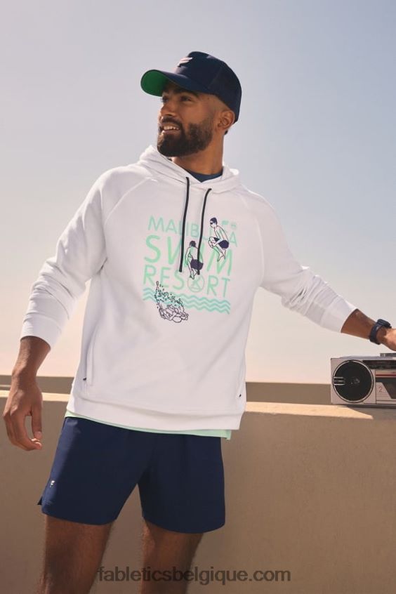 le sweat à capuche léger incontournable Hommes Fabletics 404P0T3653 station balnéaire