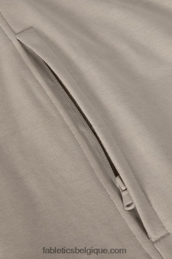 le sweat à capuche léger incontournable Hommes Fabletics 404P0T3655 kaki brutaliste