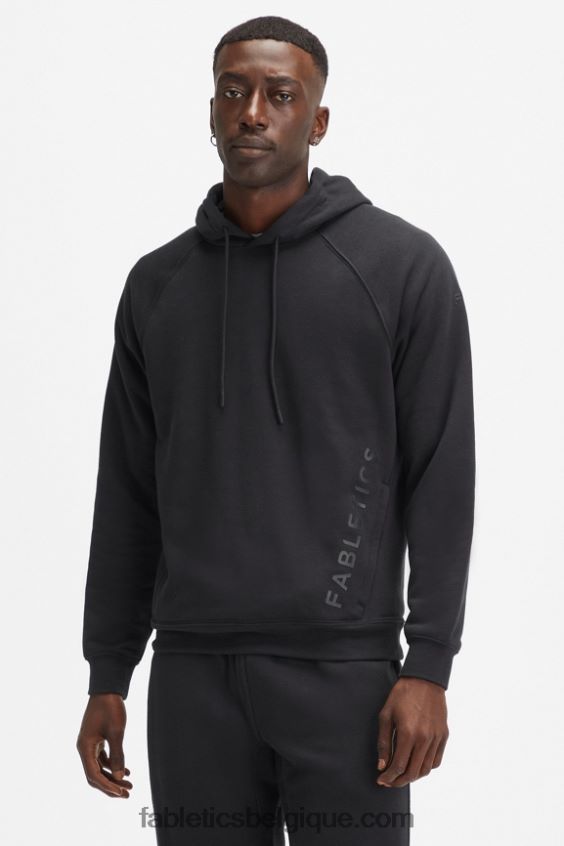 le sweat à capuche léger incontournable Hommes Fabletics 404P0T3658 noir