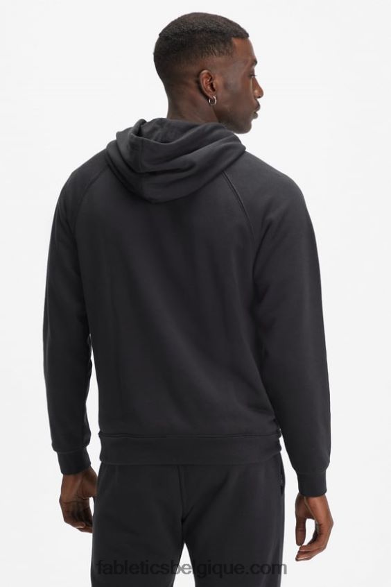 le sweat à capuche léger incontournable Hommes Fabletics 404P0T3658 noir