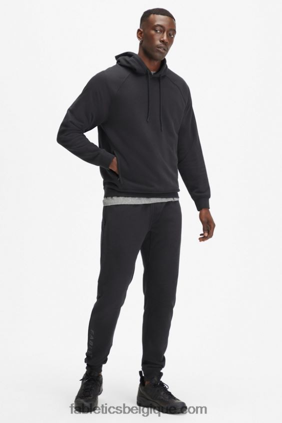 le sweat à capuche léger incontournable Hommes Fabletics 404P0T3658 noir
