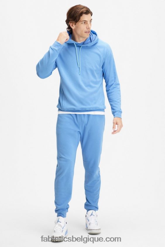 le sweat à capuche léger incontournable Hommes Fabletics 404P0T3659 surf bleu