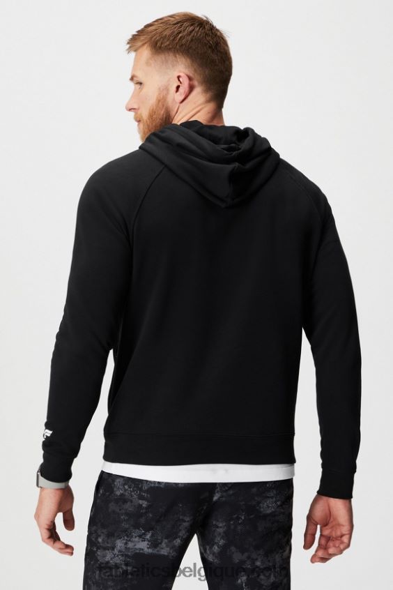 le sweat à capuche léger incontournable Hommes Fabletics 404P0T3660 noir