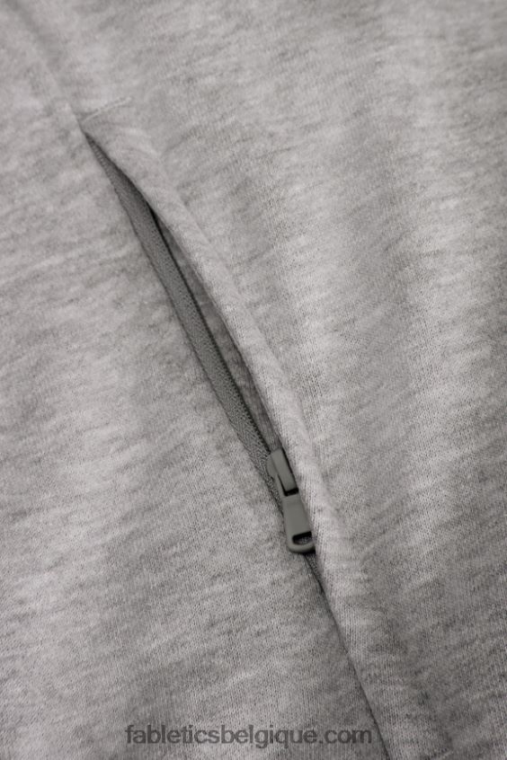 le sweat à capuche léger incontournable Hommes Fabletics 404P0T3661 htr gris moyen