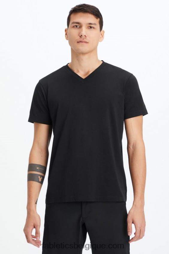 le col v 24-7 Hommes Fabletics 404P0T3491 noir