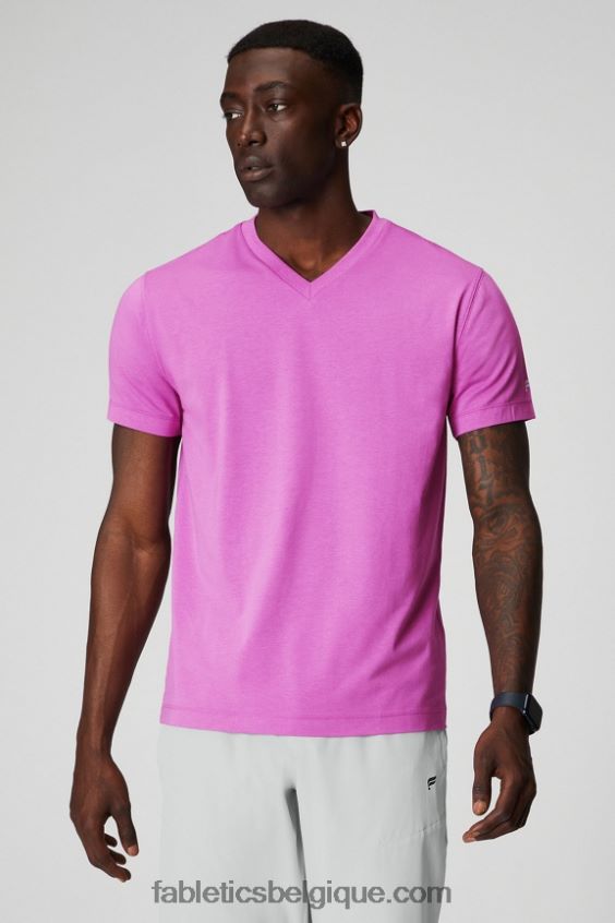le col v 24-7 Hommes Fabletics 404P0T3492 évasion rose