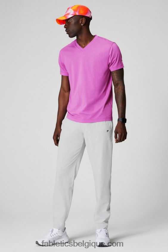 le col v 24-7 Hommes Fabletics 404P0T3492 évasion rose
