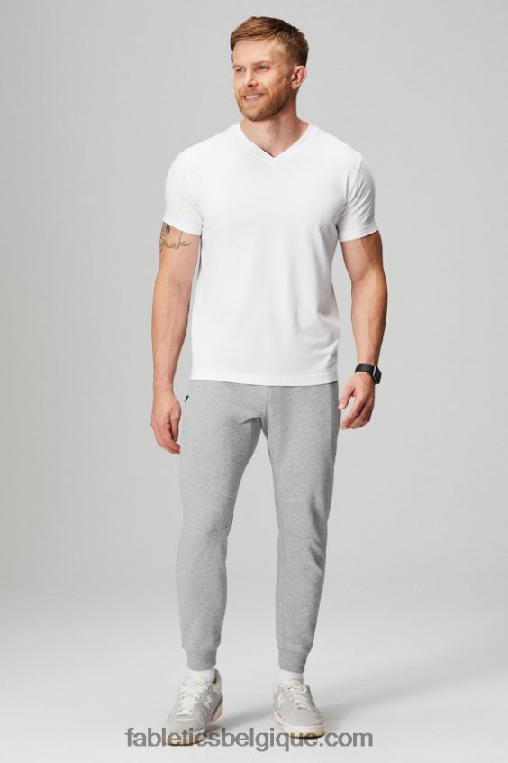 le col v 24-7 Hommes Fabletics 404P0T3494 blanc classique