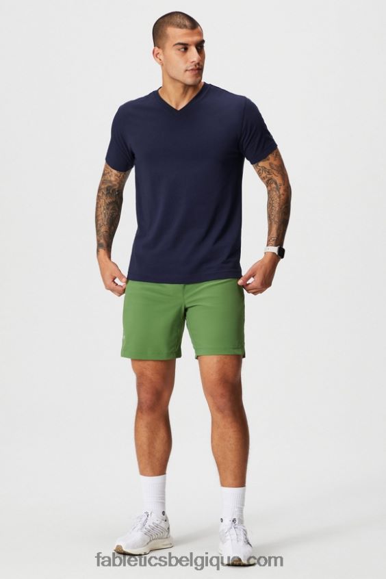 le col v 24-7 Hommes Fabletics 404P0T3495 bleu marine profond