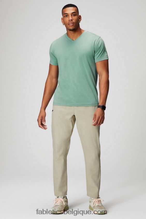 le col v 24-7 Hommes Fabletics 404P0T3498 thym gris