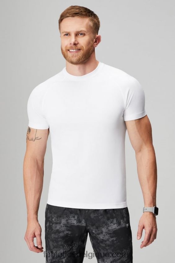 le jour de la formation tee 175 Hommes Fabletics 404P0T3465 blanc classique